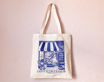 Cotton Tote Bag - Animal Crossing - Cotton Bag - Boodschappentas - Cadeau - Leif - ACNH