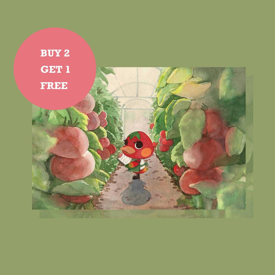 Animal Crossing Ketchup Animal Crossing Postcard Print Etsy