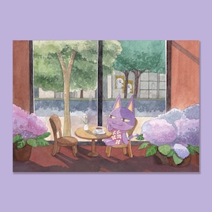Impressions A6 - Bob - Impression carte postale - ACNH - Art Animal Crossing - Peinture Animal Crossing - Carte postale cadeau