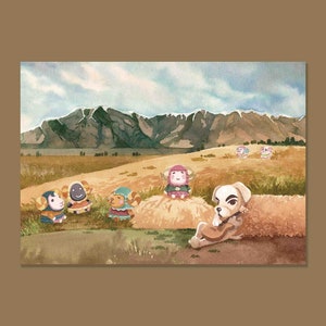 Curseur Animal Crossing KK - Animal Crossing Postcard Print - ACNH - Animal Crossing Art - Animal Crossing Painting - Carte postale cadeau