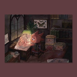 Película de cruce de animales - Impresión de postal de cruce de animales - ACNH - Arte de cruce de animales - Pintura de cruce de animales - Tarjeta postal de regalo