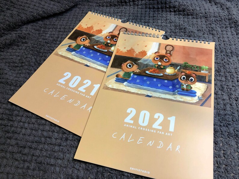 Calendar 2021 A4 Animal Crossing Calendar ACNH Wall Etsy