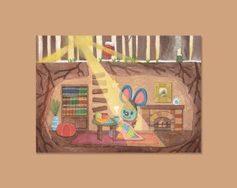 Broccolo animal crossing - acnh - A6 postcard - Prints - animal crossing new horizon