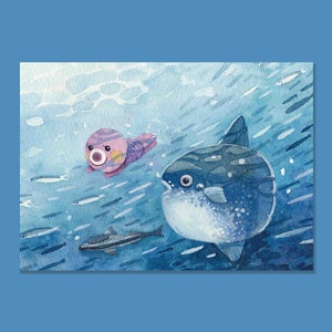 Animal Crossing Marina 1 - Animal Crossing Ansichtkaart Print - ACNH - Animal Crossing Art - Animal Crossing Schilderij - Cadeau Ansichtkaart Kaart