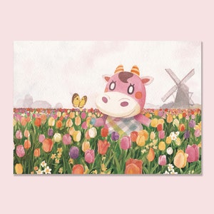 Norma de Animal Crossing - Impresión de postal de Animal Crossing - ACNH - Arte de Animal Crossing - Pintura de Animal Crossing - Tarjeta de postal de regalo