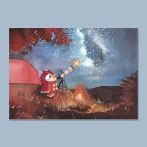 Celeste de Animal Crossing - Impresión de postal de Animal Crossing - ACNH - Arte de Animal Crossing - Pintura de Animal Crossing - Tarjeta de postal de regalo
