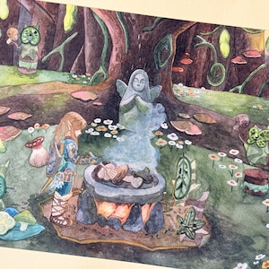 ゼルダのコログ神社プリント：ブレス オブ ザ ワイルド アート（A4/A5）