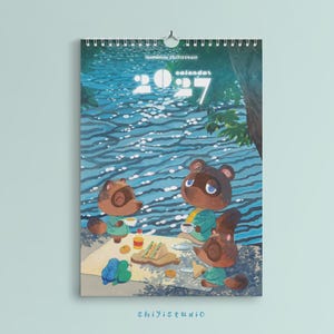 EARLY BIRD - Calendar 2027 - A4 - 210x297mm - ACNH fan art - Wall Calendar image 1