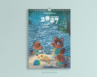 EARLY BIRD - Calendar 2027 - A4 - 210x297mm -  ACNH fan art - Wall Calendar