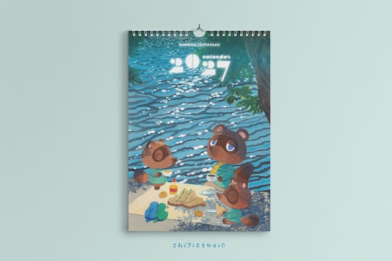 EARLY BIRD - Calendar 2027 - A4 - 210x297mm -  ACNH fan art - Wall Calendar