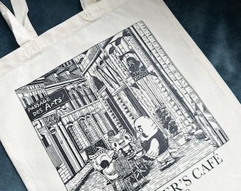 Brewster's Cafe Cotton Tote Bag -ACNH Design