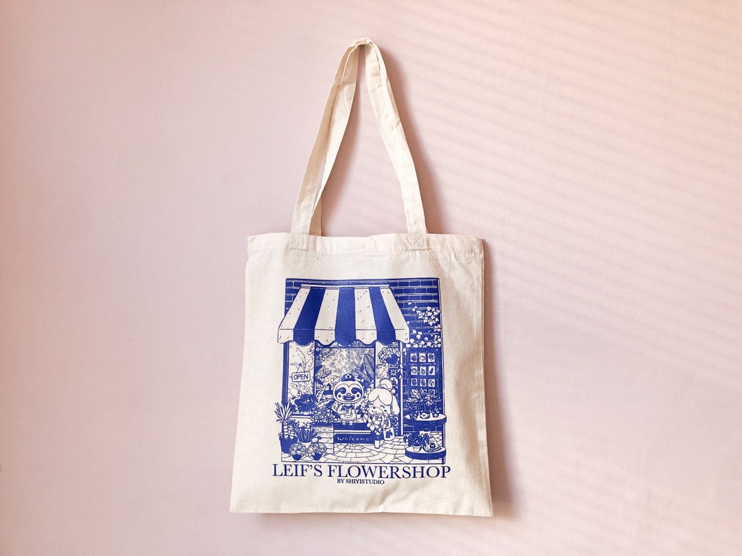 Cotton Tote Bag Animal Crossing Cotton Bag Shopping Bag Etsy 日本