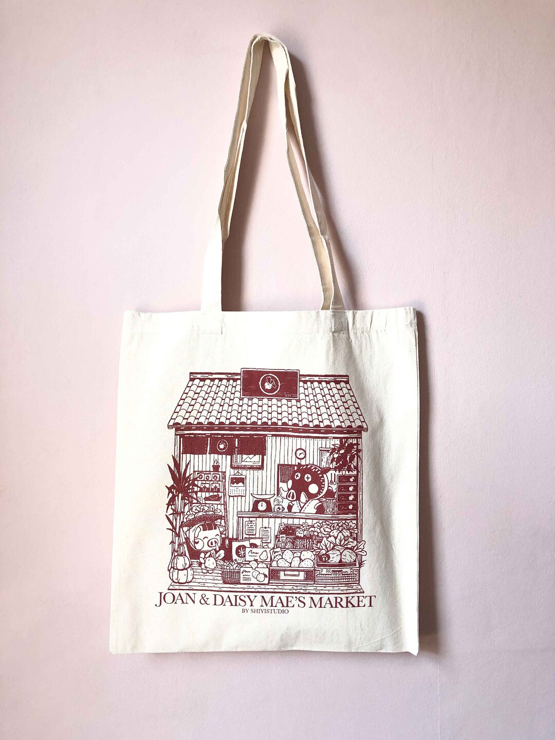 Cotton Tote Bag Animal Crossing Cotton Bag Shopping Bag Gift Daisy Mae