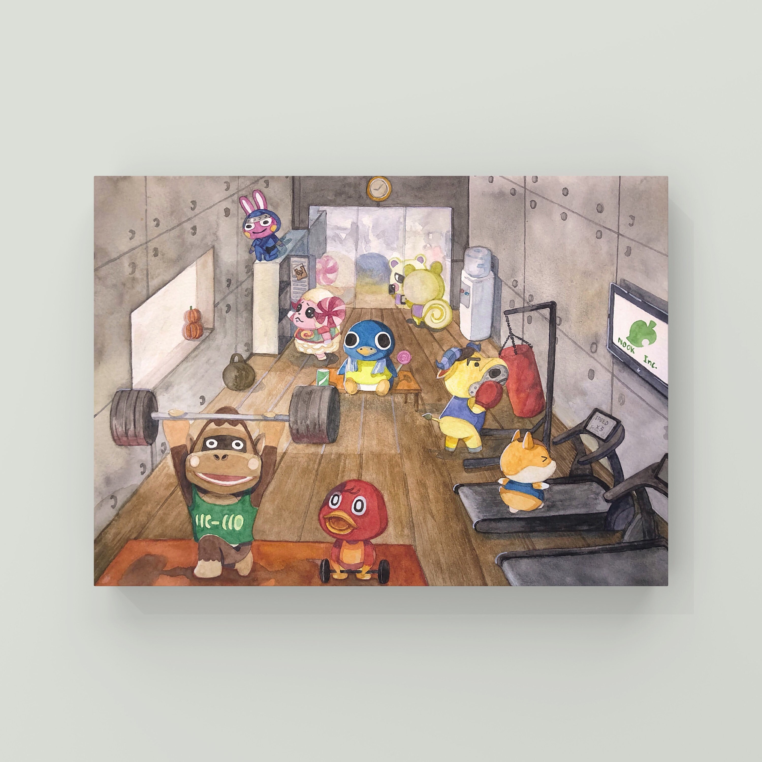 Animal Crossing Nook Gym Animal Crossing Postcard Print - Etsy