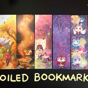 Foiled Lesezeichen - Flick - Celeste - Pascal - Animal Crossing - Lesezeichen - ACNH - Geschenk