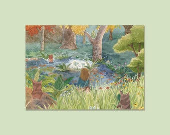 Korok Slient Princess - A6 prints - watercolour painting - the legend of Zelda - tears of the kingdom