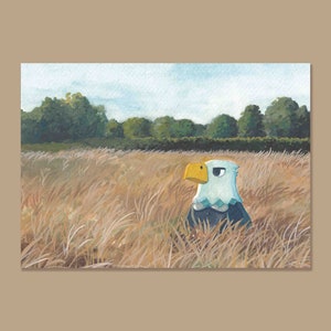 Animal Crossing Apollo - Animal Crossing Postcard Print - ACNH - Animal Crossing Art - Animal Crossing Painting - Carte postale cadeau