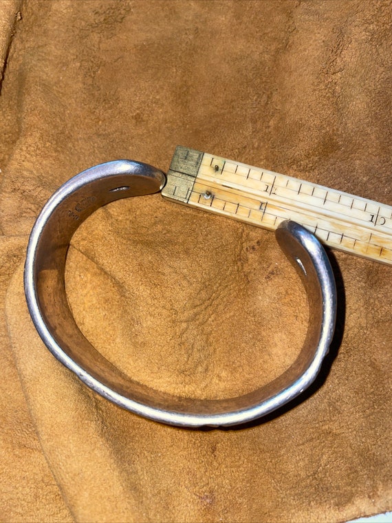 Rare Exquisite Spratling Silver Bracelet Hand Chi… - image 9