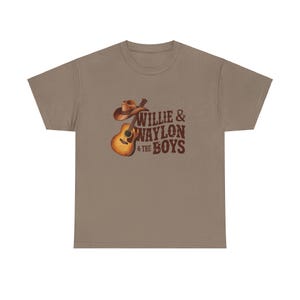 Vintage Outlaw Country Music T-Shirt | Willie & Waylon Fan Tee | Retro 70s Country Concert Graphic Tee | Men's Women's Unisex Top image 7