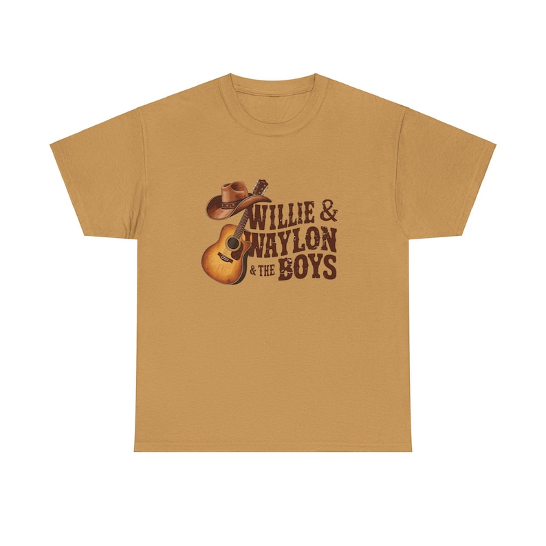 Vintage Outlaw Country Music T-Shirt | Willie & Waylon Fan Tee | Retro 70s Country Concert Graphic Tee | Men's Women's Unisex Top image 6