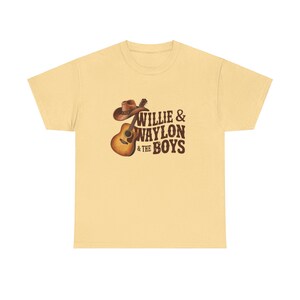 Vintage Outlaw Country Music T-Shirt | Willie & Waylon Fan Tee | Retro 70s Country Concert Graphic Tee | Men's Women's Unisex Top image 5