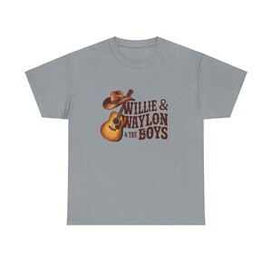Vintage Outlaw Country Music T-Shirt | Willie & Waylon Fan Tee | Retro 70s Country Concert Graphic Tee | Men's Women's Unisex Top image 9