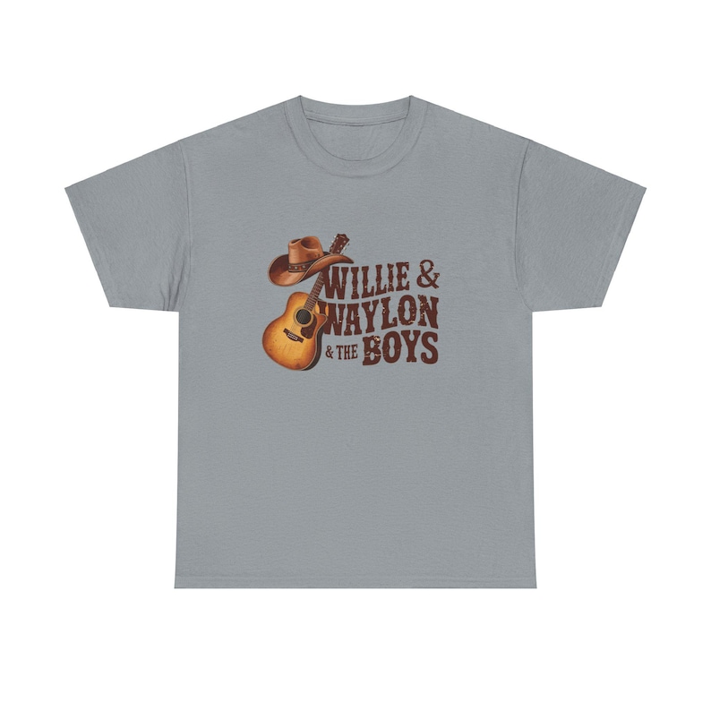 Vintage Outlaw Country Music T-Shirt | Willie & Waylon Fan Tee | Retro 70s Country Concert Graphic Tee | Men's Women's Unisex Top image 9