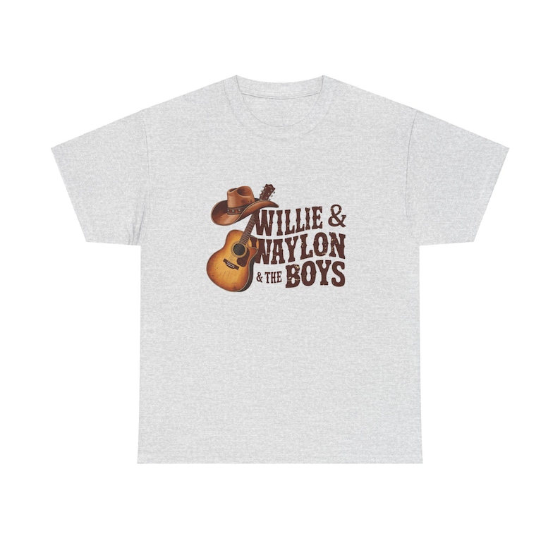 Vintage Outlaw Country Music T-Shirt | Willie & Waylon Fan Tee | Retro 70s Country Concert Graphic Tee | Men's Women's Unisex Top image 4