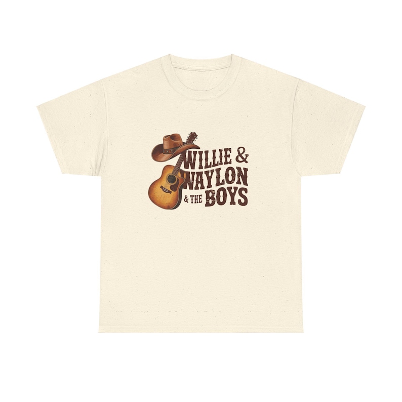 Vintage Outlaw Country Music T-Shirt | Willie & Waylon Fan Tee | Retro 70s Country Concert Graphic Tee | Men's Women's Unisex Top image 8