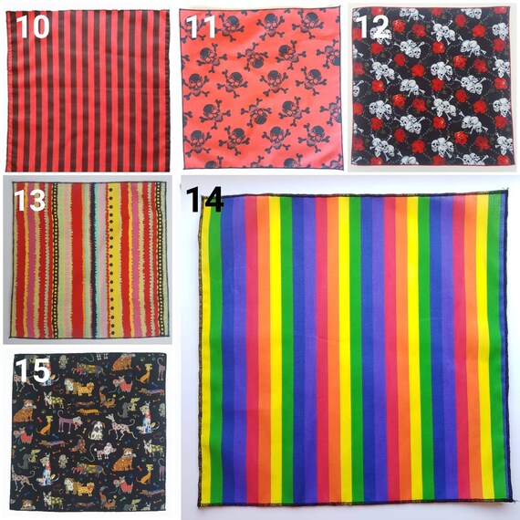 UNIQUE HANDMADE UNION JACK FLAGS POCKET SQUARES UK NOVELTY HANDKERCHIEF GIFT
