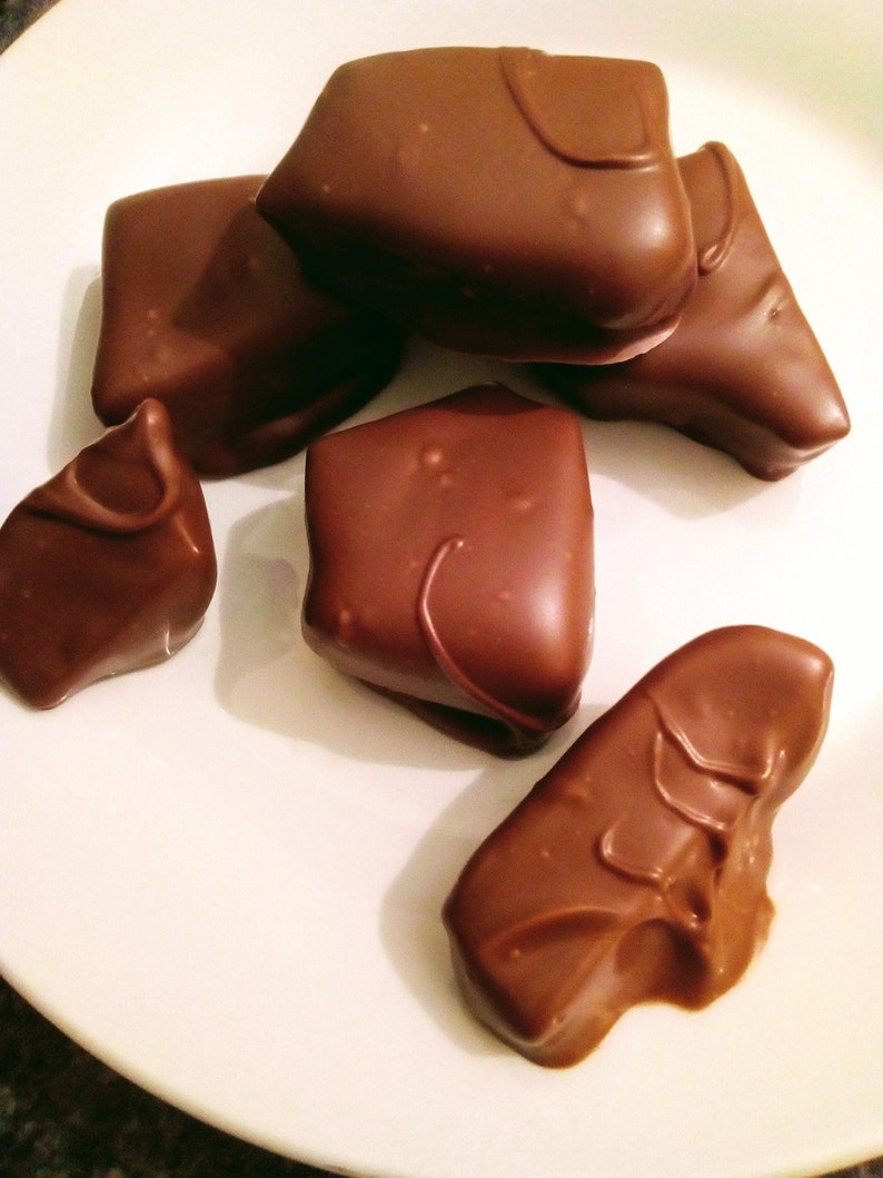 Salted Caramel Toffee Smothered in Milk Chocolate Etsy