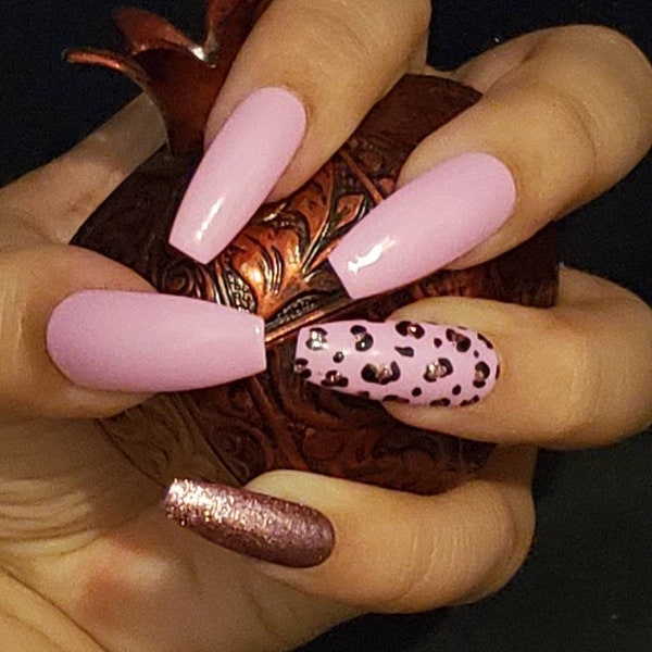 Roses Press on Nails Etsy