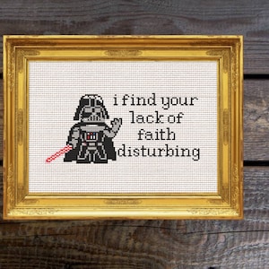 Lack of Faith Cross Stitch Pattern Instant Download [Cross Stitch, Needlepoint, Embroidery, Cross Pattern, Sewing]