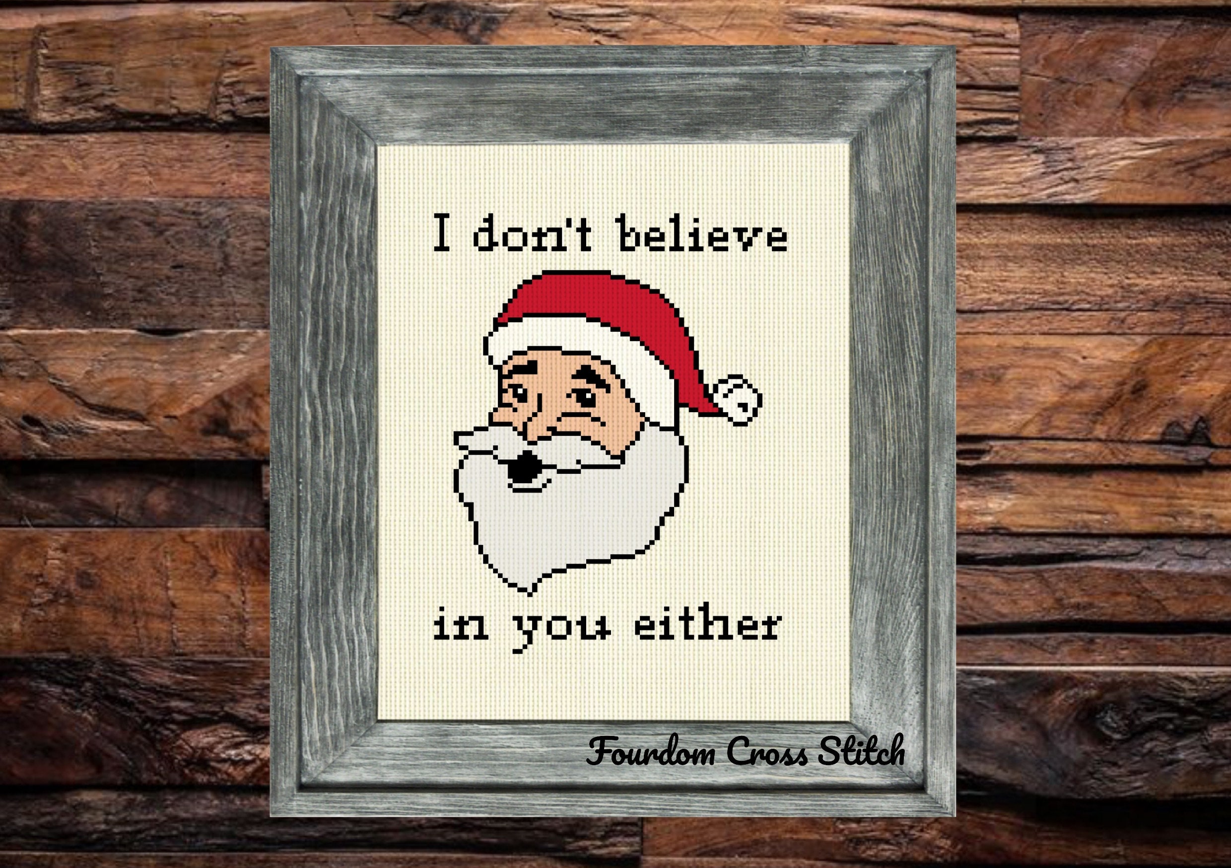 FO]My Imgur secret santa sent me cross stitch supplies! (Pattern: unknown,  it was printed out for me by secret santa). : r/CrossStitch