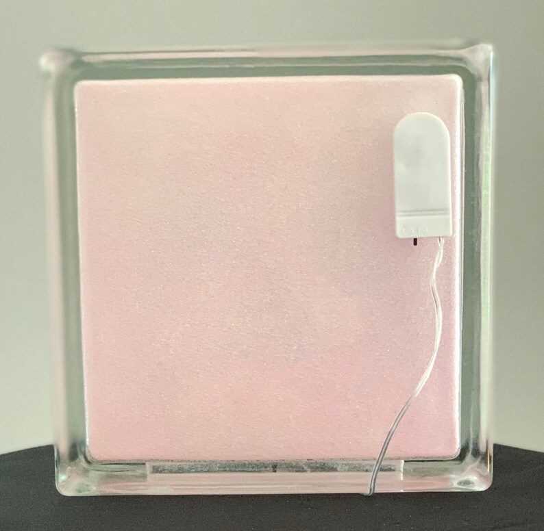 Memorial Lighted Glass Block Memory Decor Lighted Glass Etsy