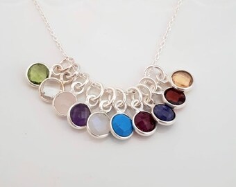 birthstone necklace for mum