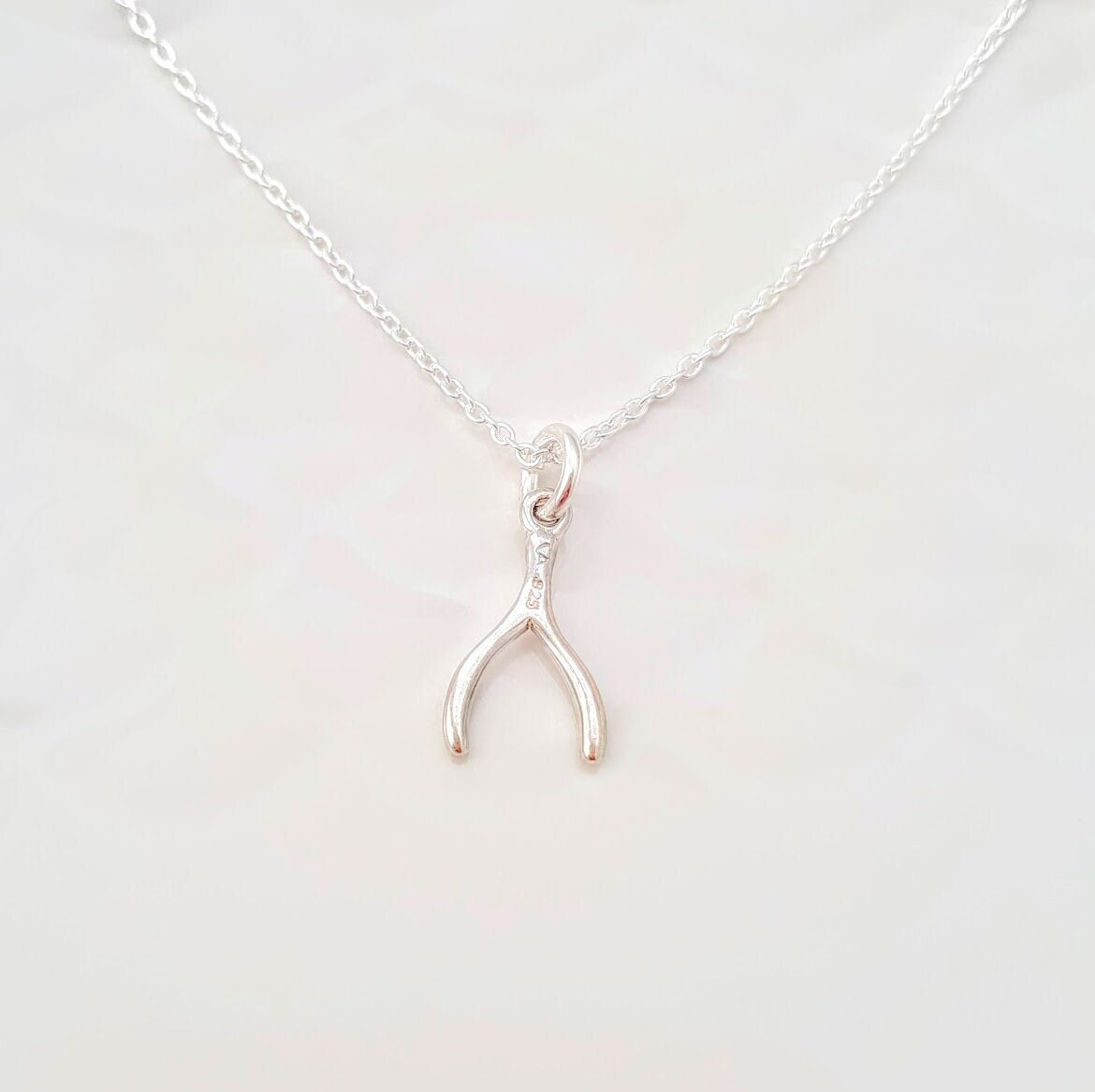 Sterling Silver Wishbone Necklace – Lisa Fletcher Jewellery