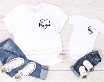 Mama Love Mini Love Matching T-shirt Set / Mommy and Me Matching / Mother daughter