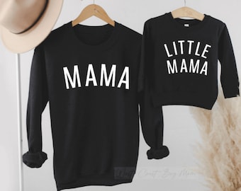 MAMA & LITTLE Mama MATCHING sweatshirt set / Mommy and Me / Mother daughter/ mother son