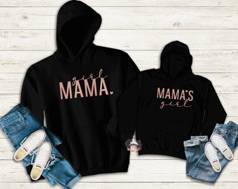 MAMA MINI MATCHING Hoodies / Girl Mama / Mama's Girl / Family Matching set/ Mommy and Me / Mother daughter