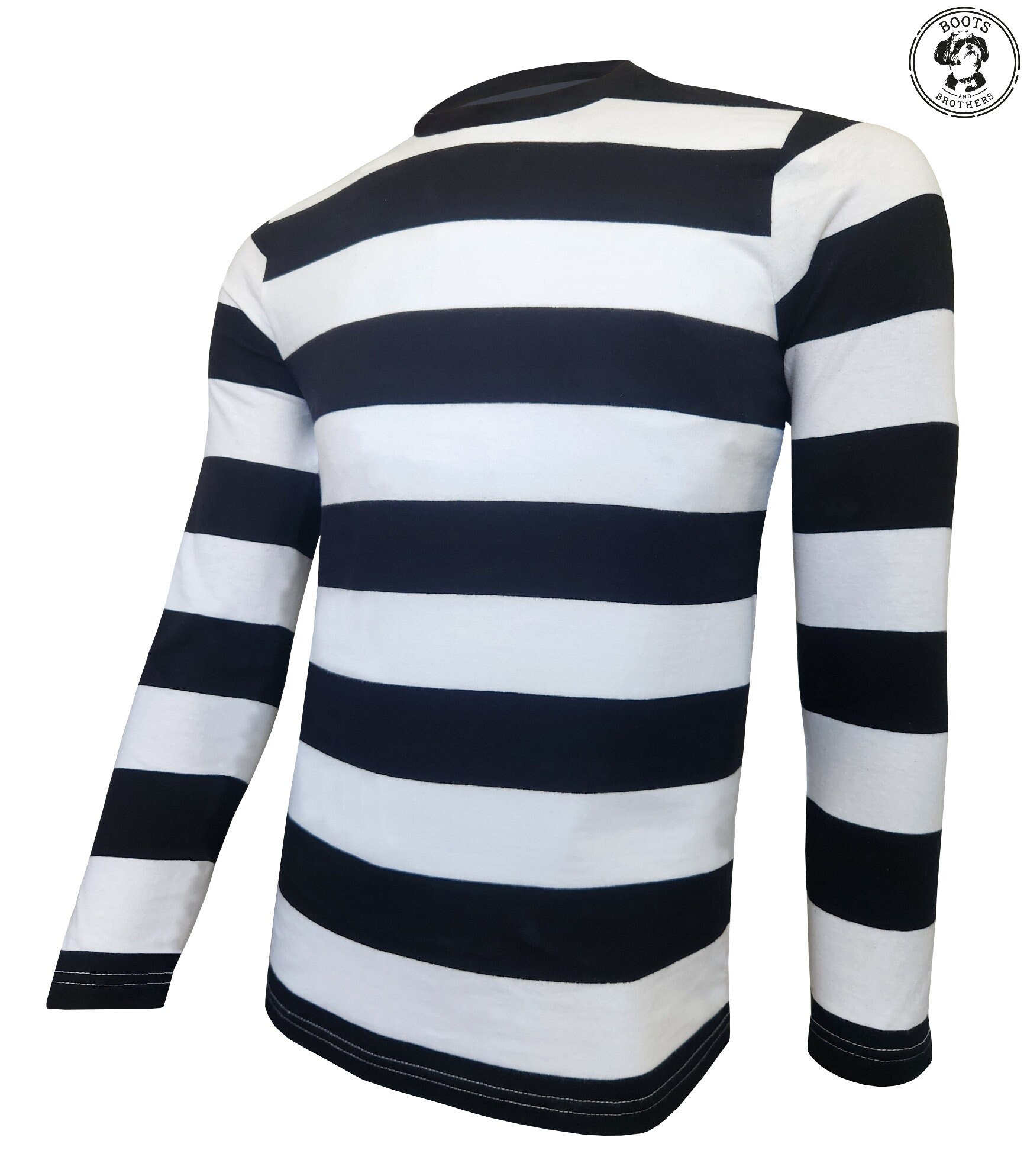 Camiseta De Rayas Amarilla Y Negra Para Hombre – Estilo Marinero, Cuello Redondo, Manga Corta, Ideal Para Disfraz De Pescador, Fitness O Look Retro De Los 70