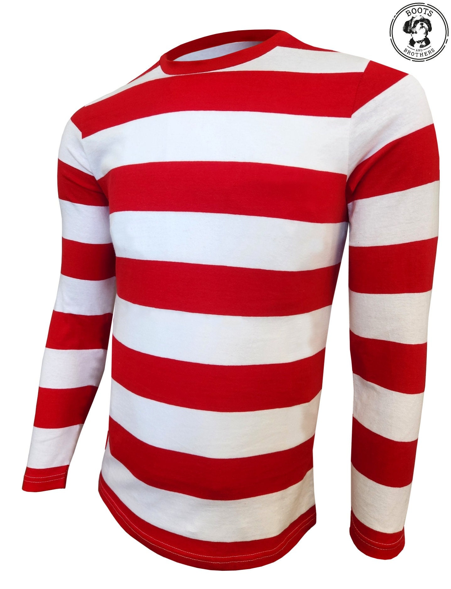 Red and white t shirt mens discount