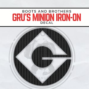 Gru&#39;s Minion Overall Logo Vinyl Iron-on Decal