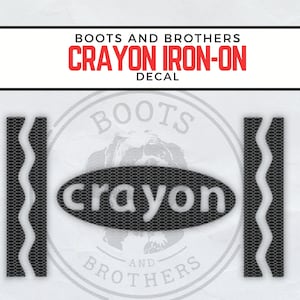 Crayons Iron On Transfer - DIY Iron-On Decals - Group Costume - School and Teachers - All Ages - All Sizes