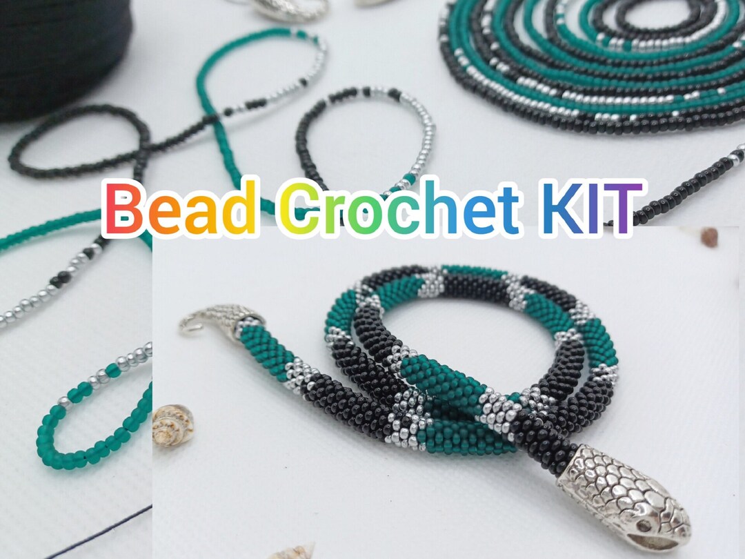 Bead Crochet Jewelry Kit Snake Ouroboros Beginner Adult Bead Etsy