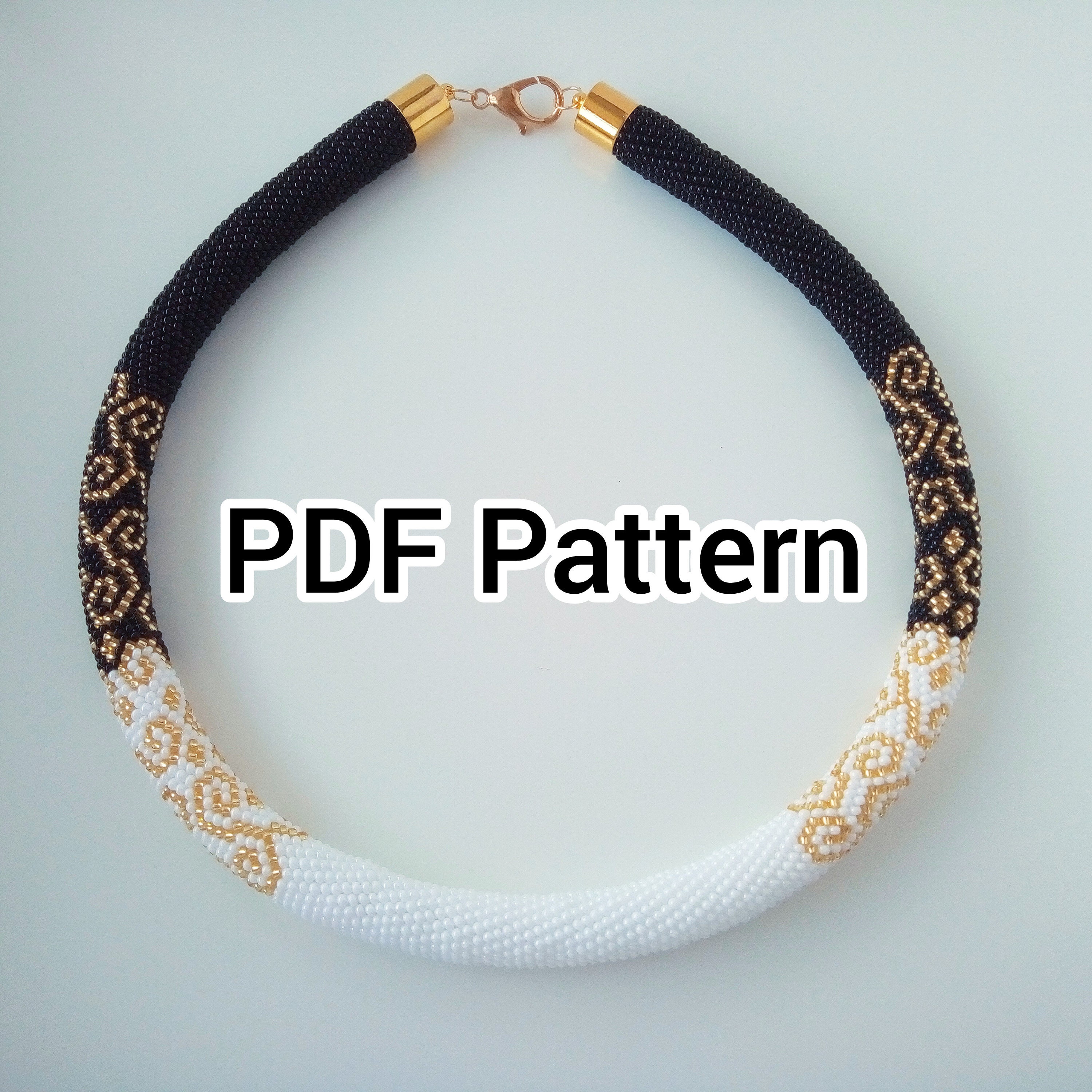 Crochet beaded necklace pattern best sale