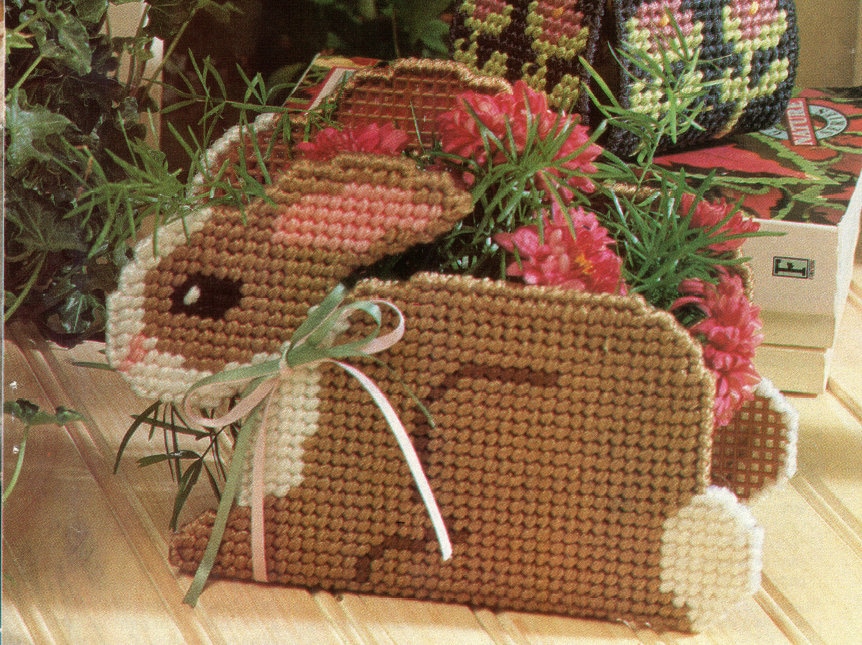 bunny-planter-plastic-canvas-pattern-easter-rabbit-basket-etsy