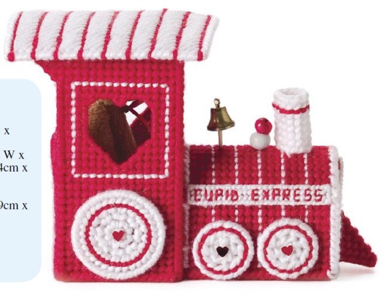 Cupid Express Train Plastic Canvas Pattern - Etsy