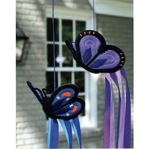 Butterfly Windsocks Plastic Canvas Pattern