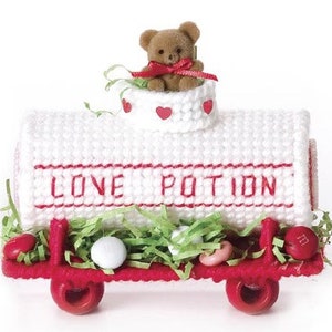 Cupid Express Train Plastic Canvas Pattern - Etsy
